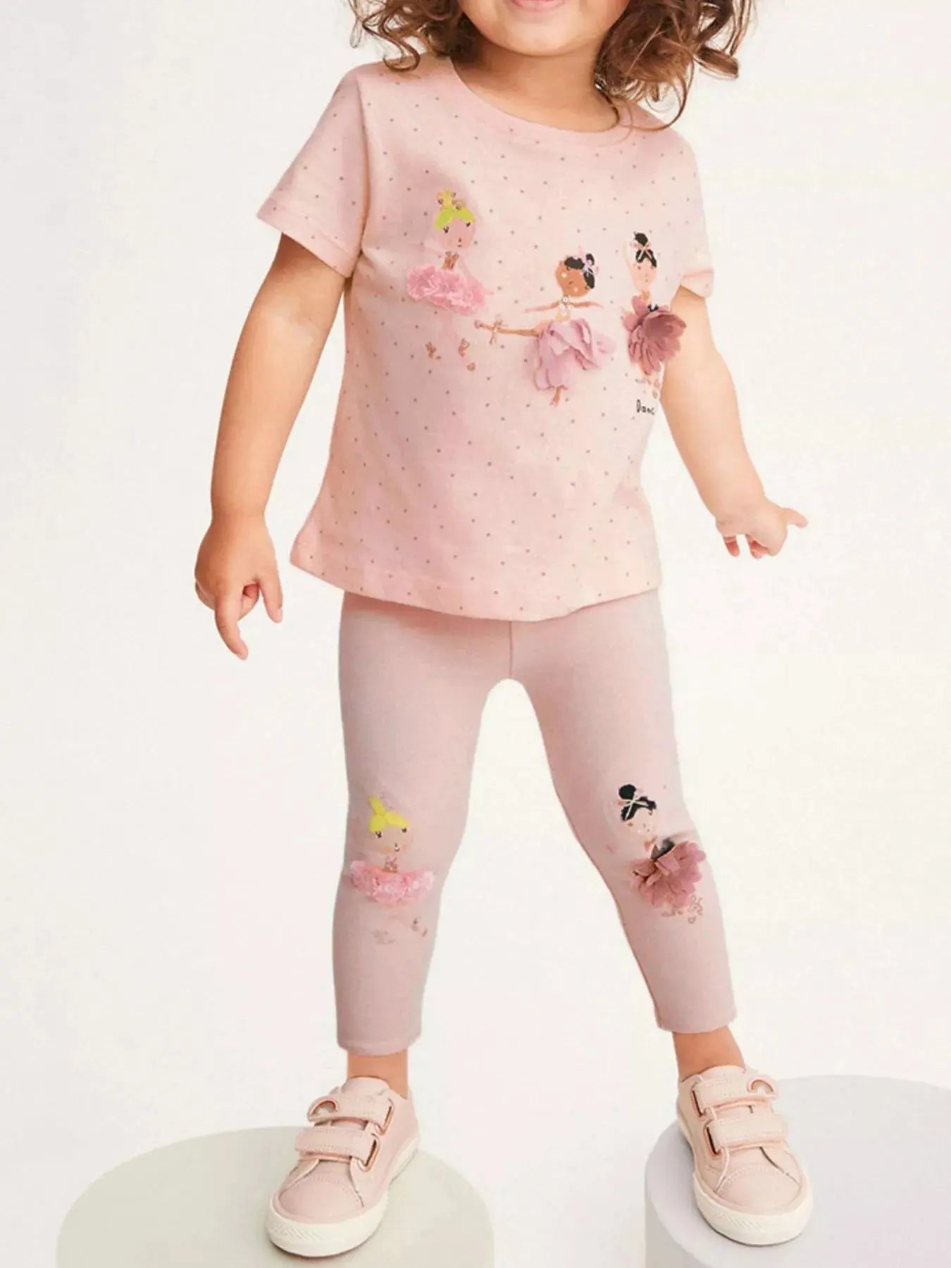 Children's Ballerina Round Neck Top and Pants Set Simply Love