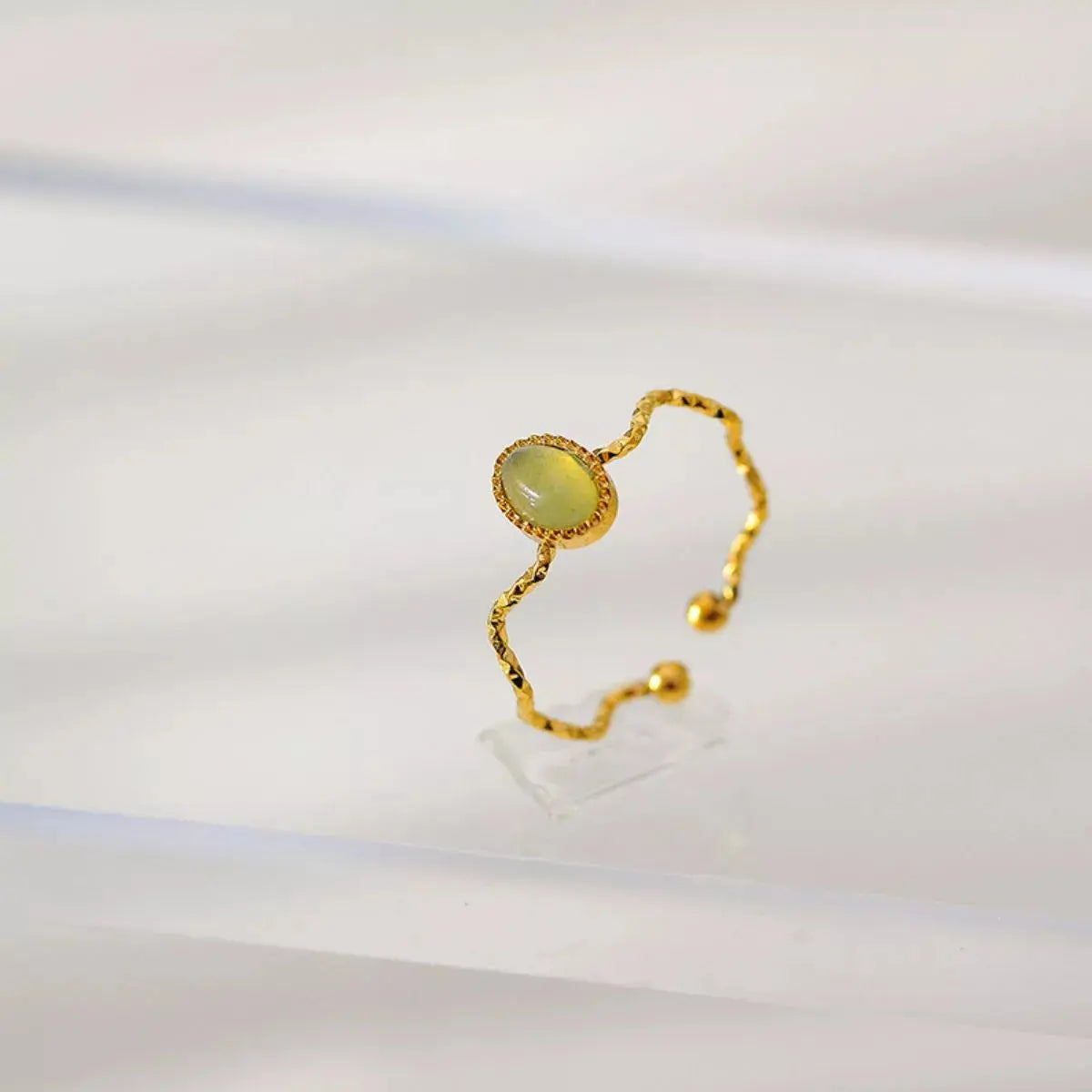 18K Gold-Plated Wave Open Ring Simply Love