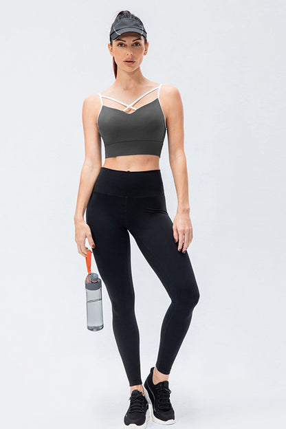 Wide Waistband Slim Fit Active Leggings.