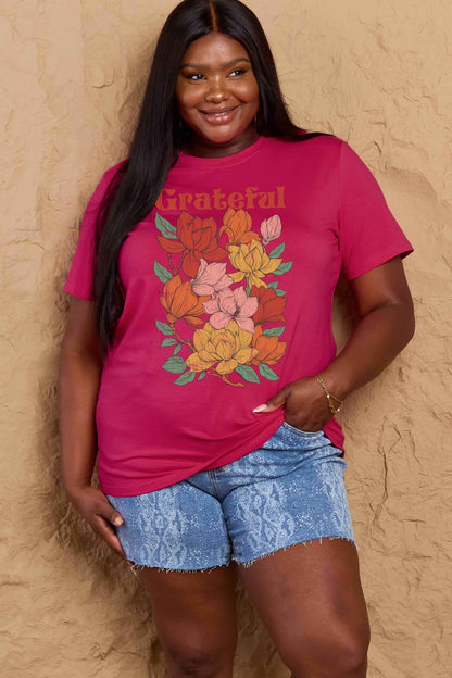 Simply Love: Grateful Flower Tee