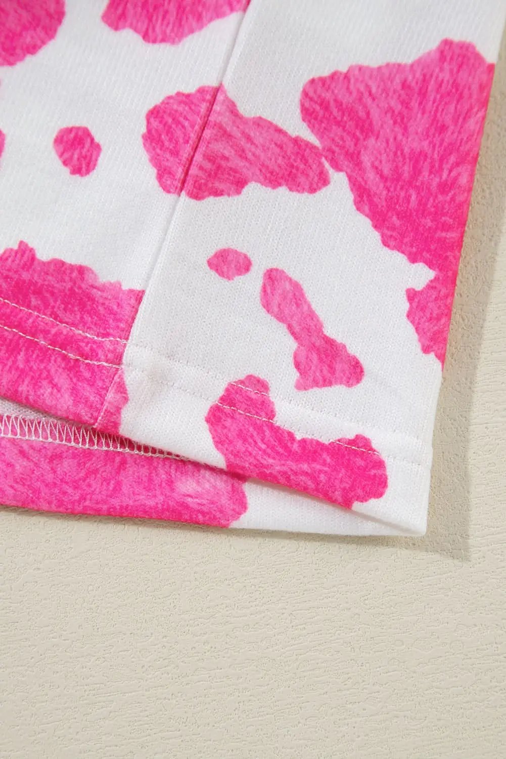 Rose leopard print plus size top - Love Salve 