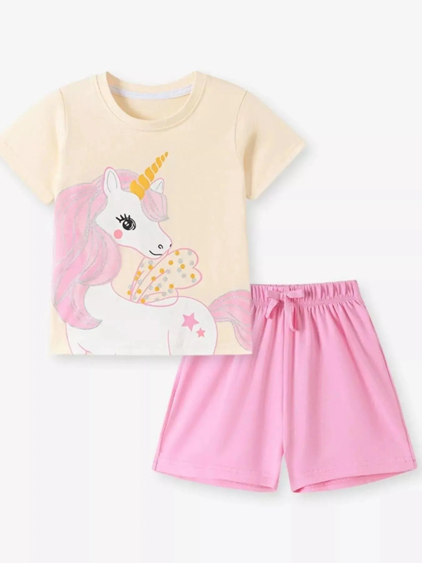 Children's Unicorn Graphic Tee & Shorts Set Simply Love