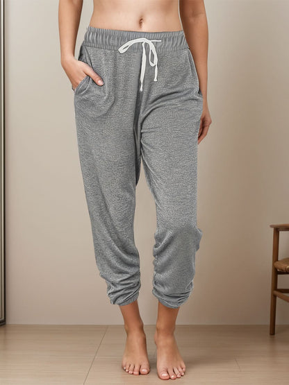 Versatile pocketed joggers with adjustable drawstring waist