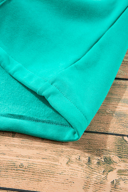 Aruba blue fleece hoodie with pockets