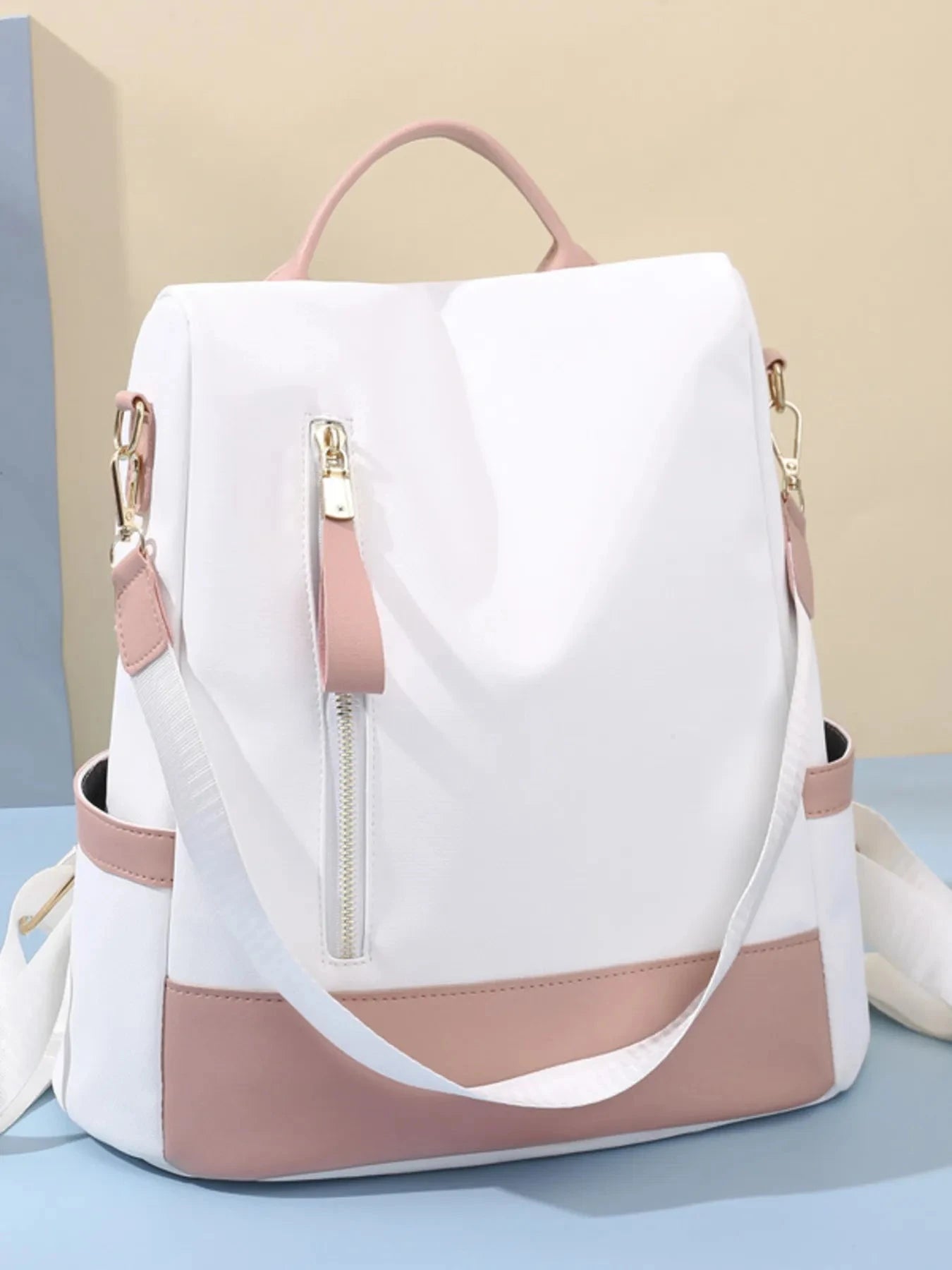 Color Block Convertible Backpack Bag Coco’s Tee Boutique