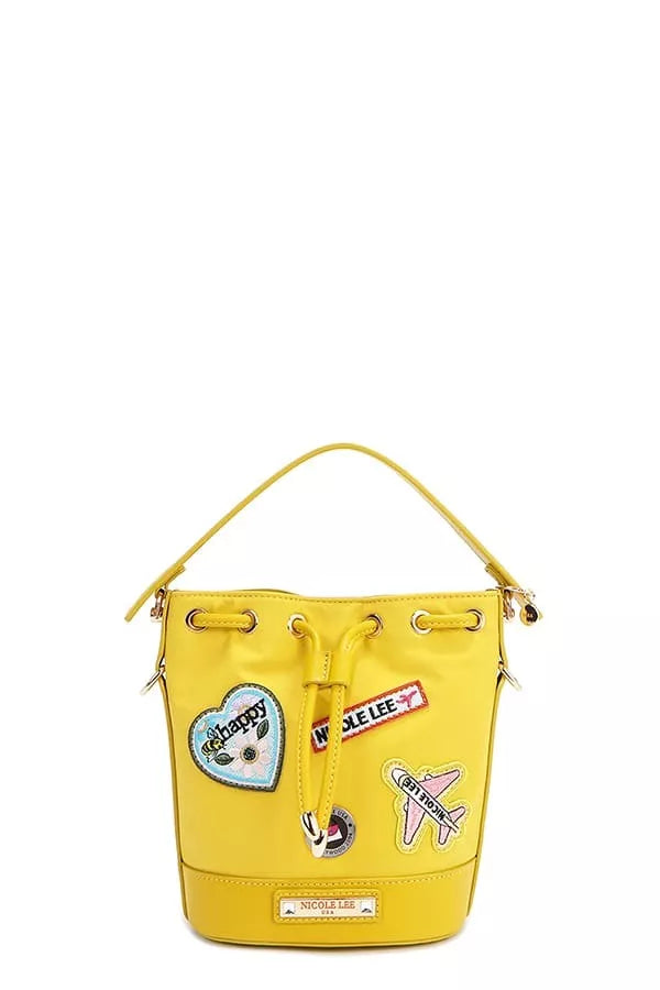 Nicole Lee USA Color Patch Bucket Bag