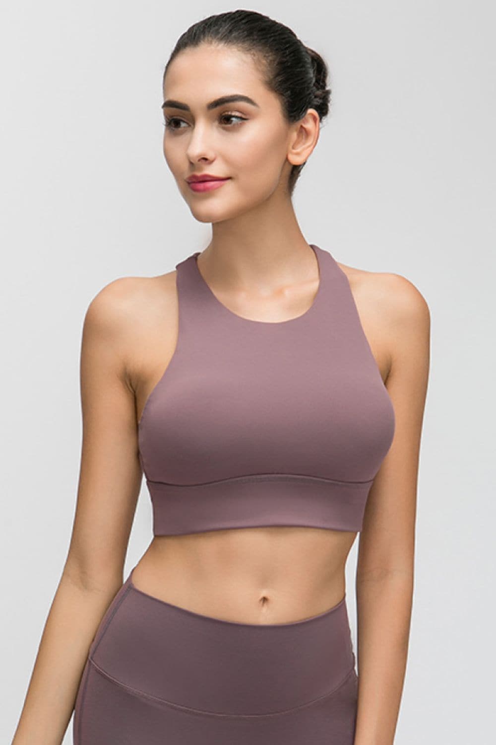 Halter Keyhole Sports Bra.