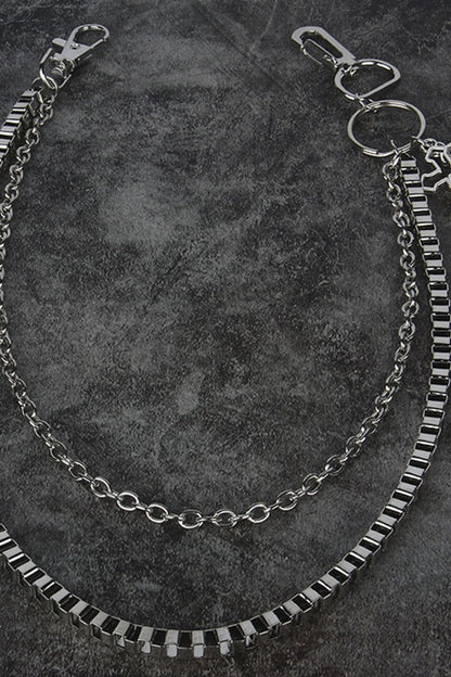 Double-Layered Cross Waist Chain.