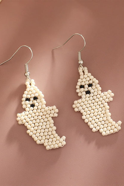 Stylish beaded drop earrings