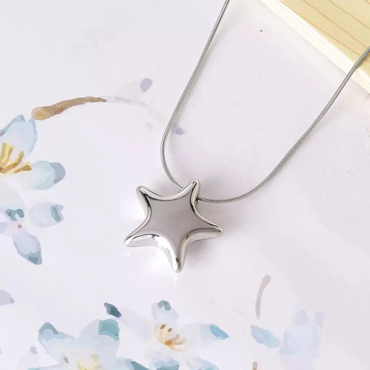 Titanium Steel Star Pendant Necklace Simply Love