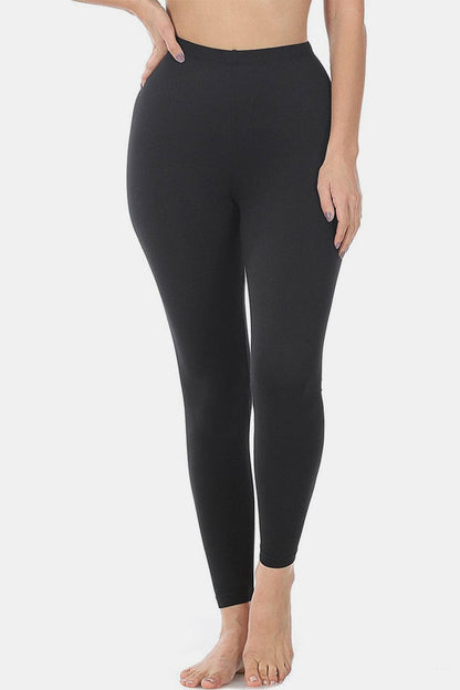 Zenana Premium Microfiber High Waist Leggings.