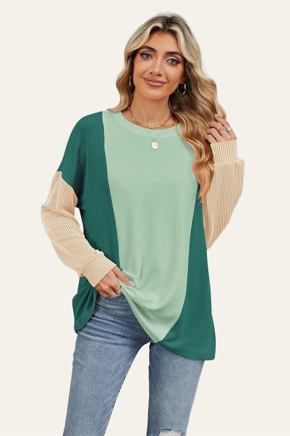 Double Take: Textured Long Sleeve Tee