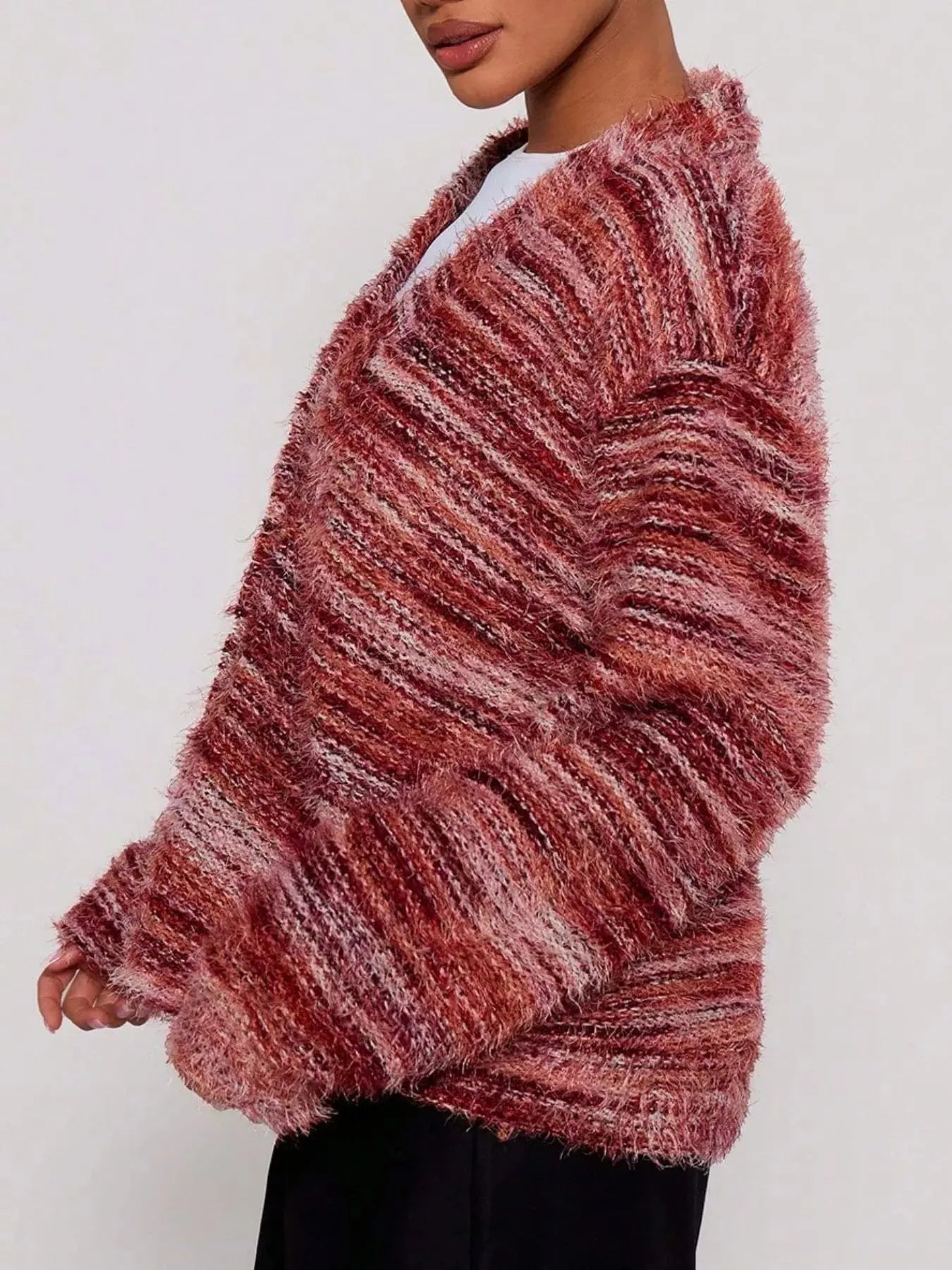 Textured Knit Button-Down Cardigan Simply Love