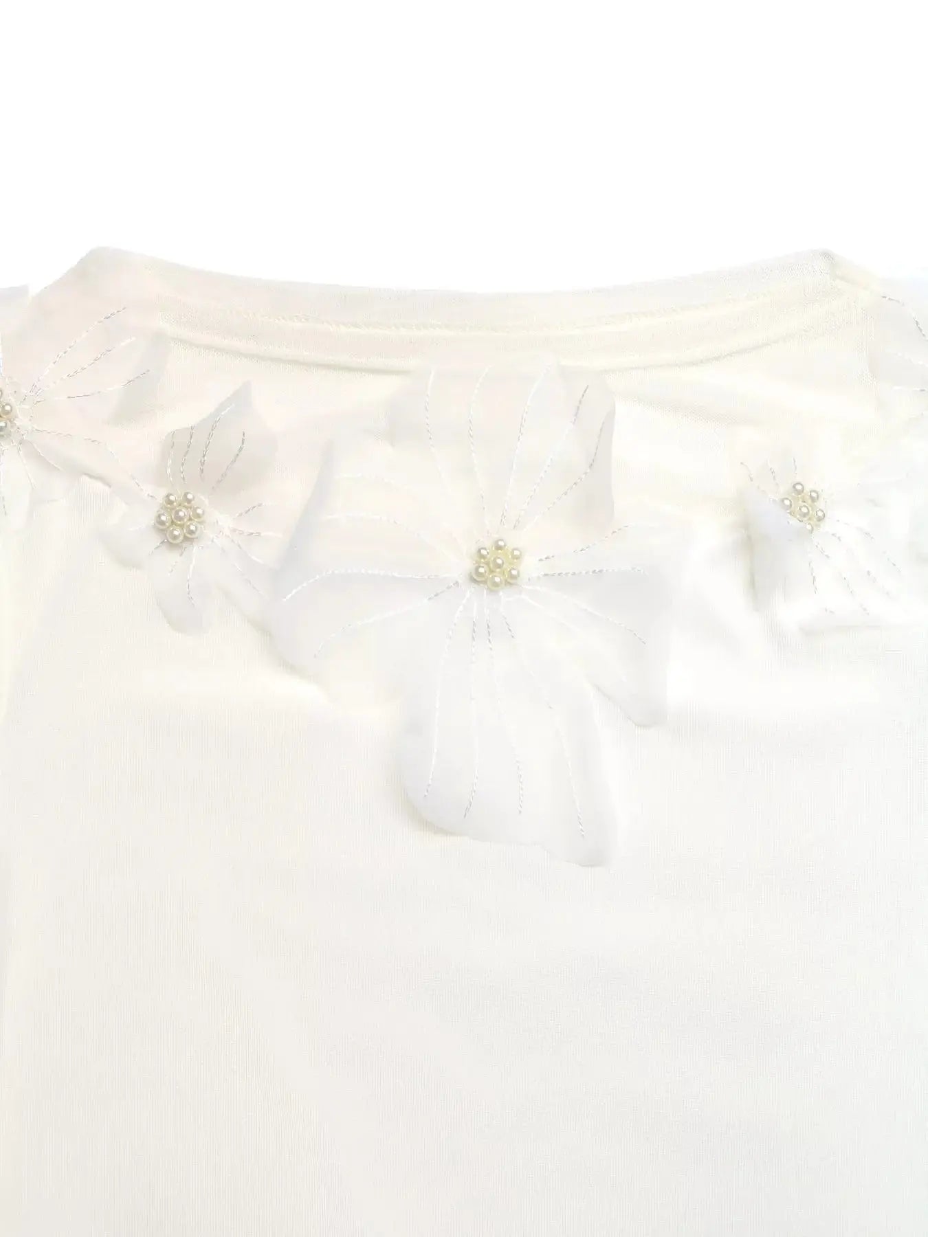 Floral Applique Long Sleeve T-Shirt Simply Love