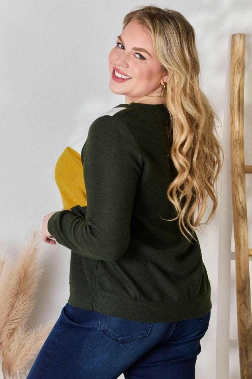 Hailey & Co Plus Size Colorblock Blouse - Love Salve 