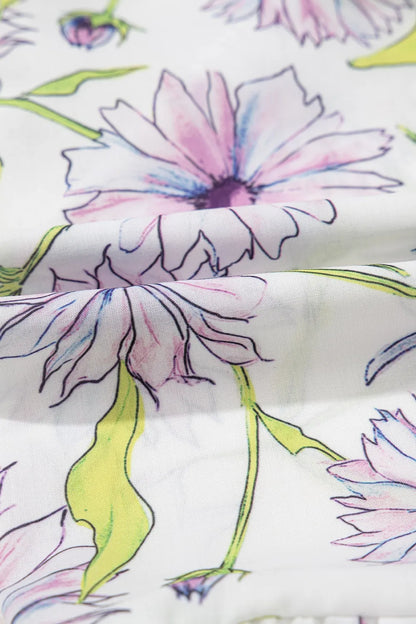 Daisy Days Ruffle Peplum Blouse – Pastel Bloom Edition
