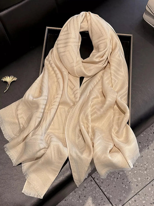 Raw Hem Lightweight Scarf Simply Love