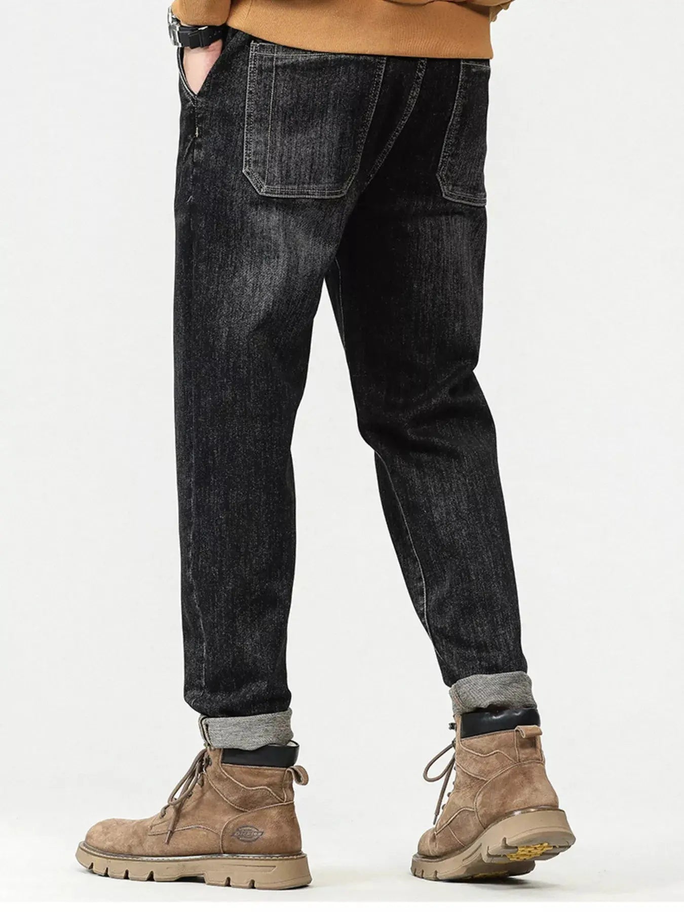 Men's Plus Size Vintage Wash Relaxed Fit Jeans Simply Love