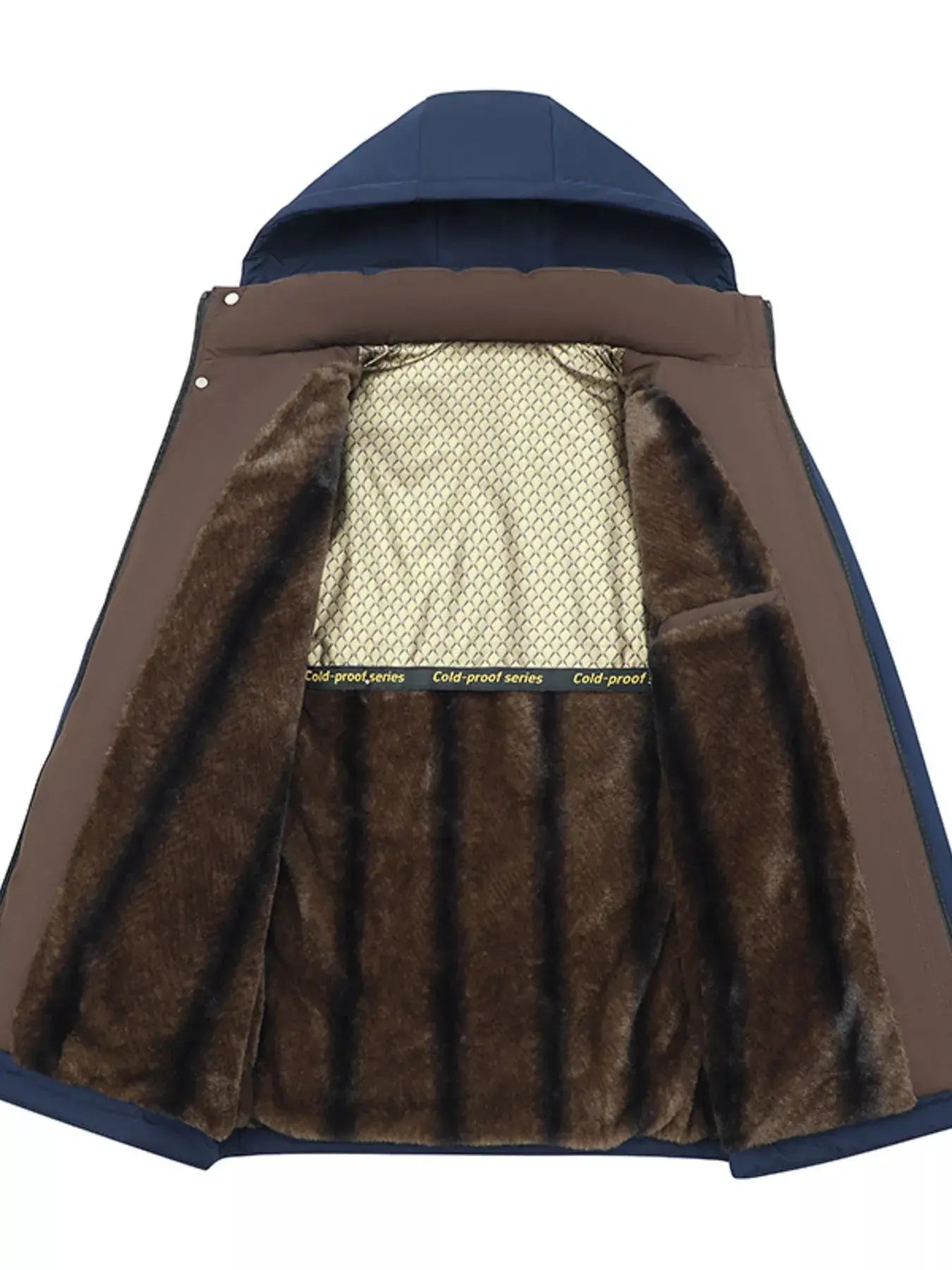 Men's Plus Size Fleece Lined Hooded Winter Coat Simply Love