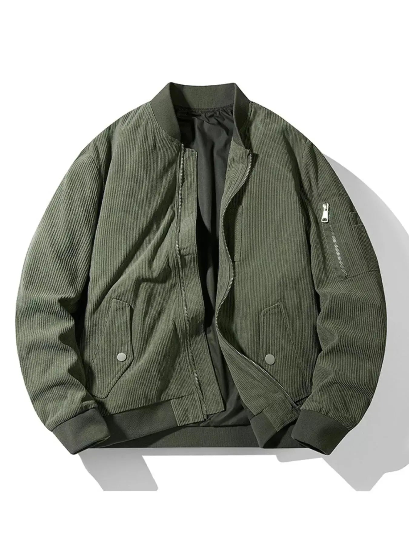 Men's Plus Size Zip Up Long Sleeve Jacket Simply Love