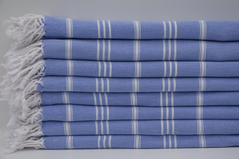 Monaco Hand Towel 100 Percent Natural Turkish Cotton 20 Inch W x 36 Inch L Eco Friendly Quick Drying Soft Large Size - Love Salve 