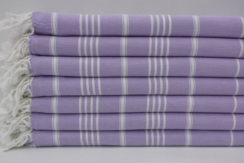 Monaco Hand Towel 100 Percent Natural Turkish Cotton 20 Inch W x 36 Inch L Eco Friendly Quick Drying Soft Large Size - Love Salve 