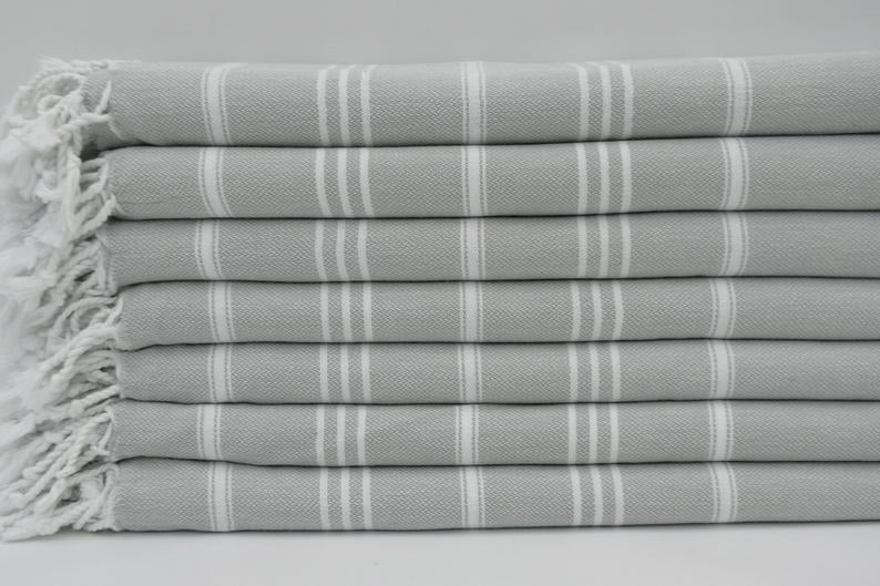Monaco Hand Towel 100 Percent Natural Turkish Cotton 20 Inch W x 36 Inch L Eco Friendly Quick Drying Soft Large Size - Love Salve 