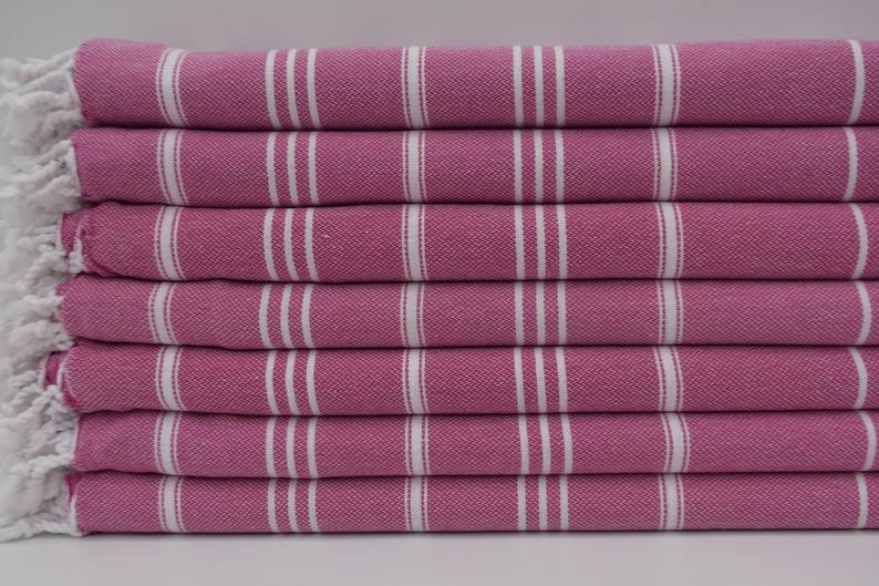 Monaco Hand Towel 100 Percent Natural Turkish Cotton 20 Inch W x 36 Inch L Eco Friendly Quick Drying Soft Large Size - Love Salve 