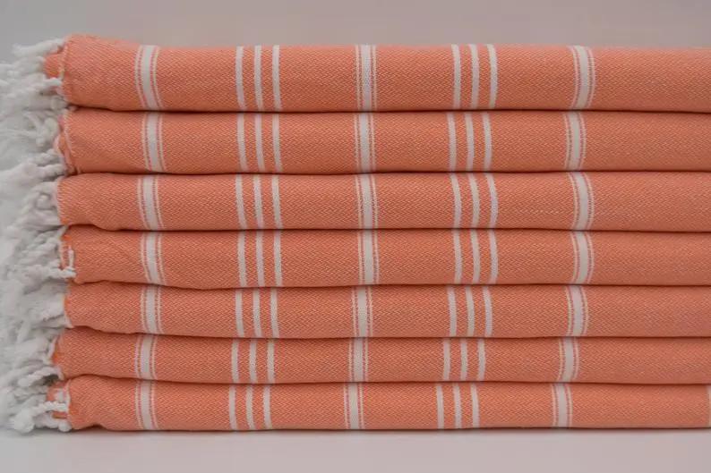 Monaco Hand Towel 100 Percent Natural Turkish Cotton 20 Inch W x 36 Inch L Eco Friendly Quick Drying Soft Large Size - Love Salve 