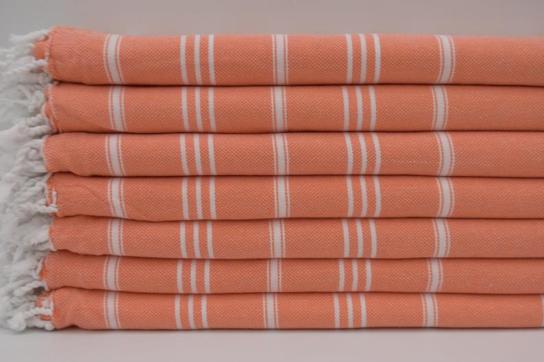 Monaco Hand Towel 100 Percent Natural Turkish Cotton 20 Inch W x 36 Inch L Eco Friendly Quick Drying Soft Large Size - Love Salve 