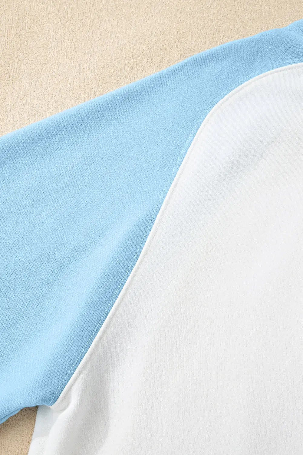 Premium Beau Blue Colorblock Snap Buttons Pullover Sweatshirt Dear-Lover Dropshipping