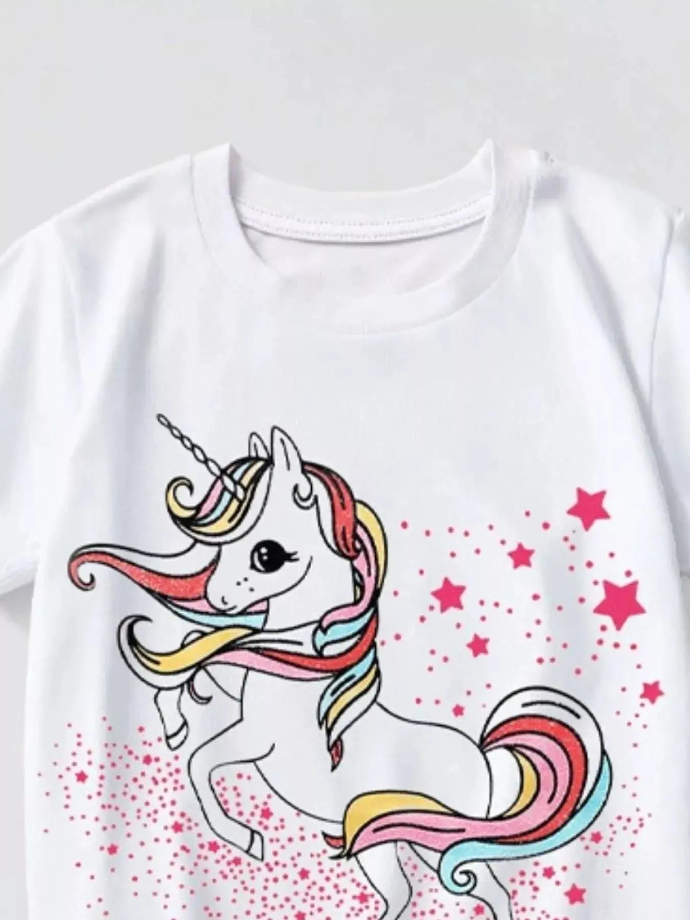 Children's Unicorn Graphic Short Sleeve T-Shirt Simply Love