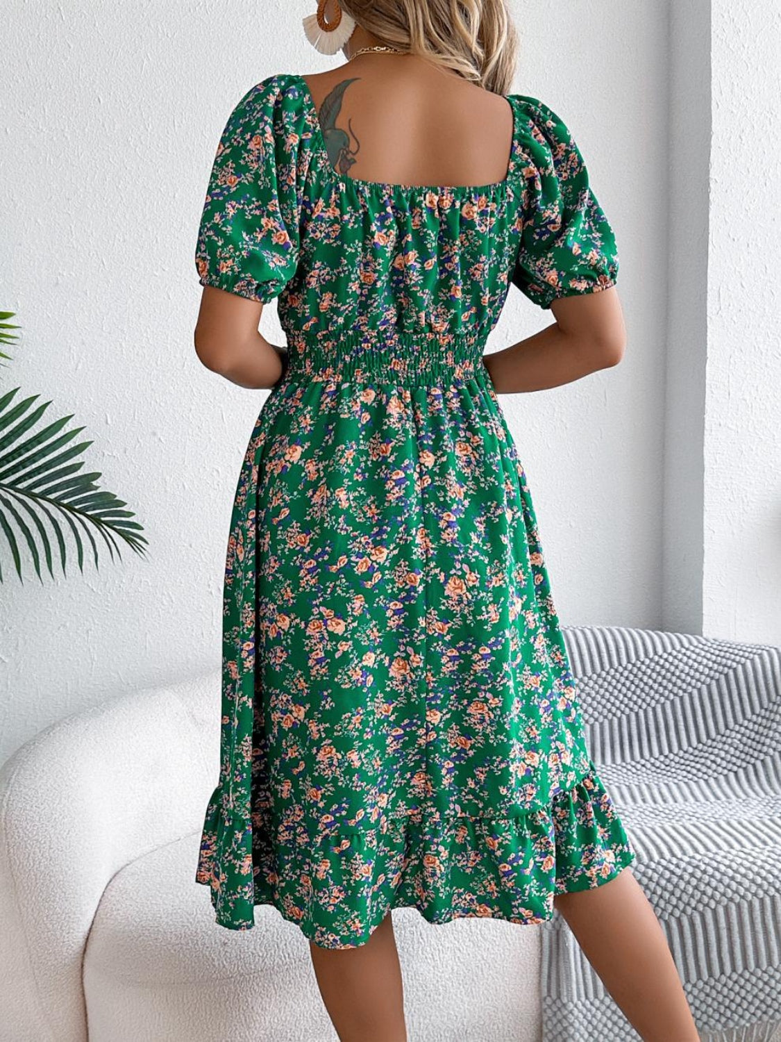 Bloom Babe Smocked Midi Dress Coco’s Tee Boutique