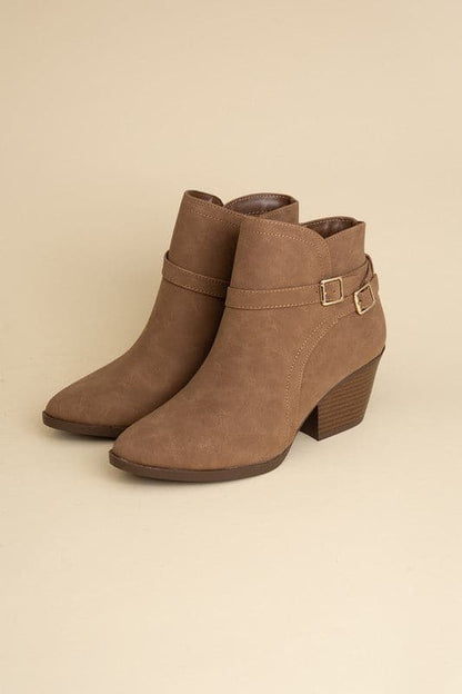 Nadine Ankle Buckle Boots.