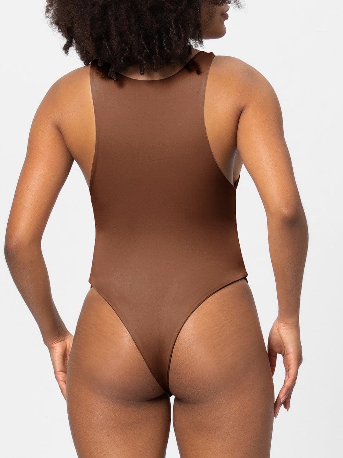 Full Size Round Neck Wide Strap Bodysuit.