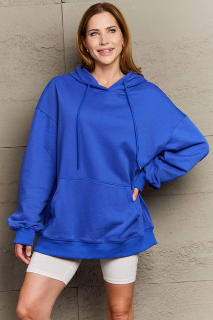 Ultimate comfort long sleeve drawstring hoodie