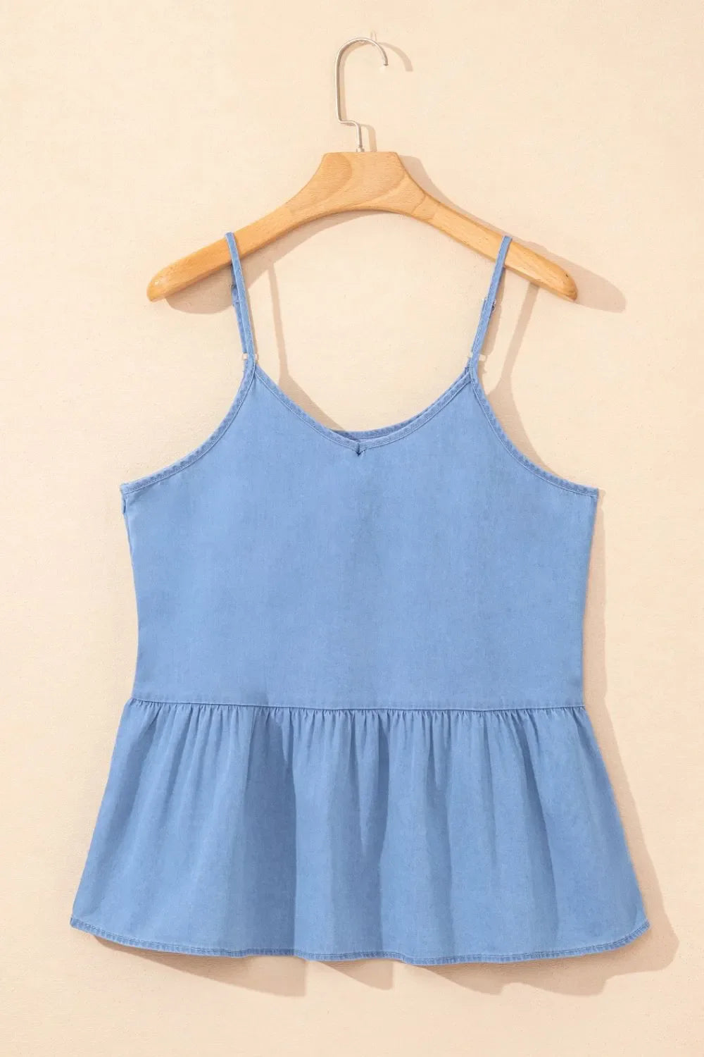 Simply Love: Ruffled Denim Tank