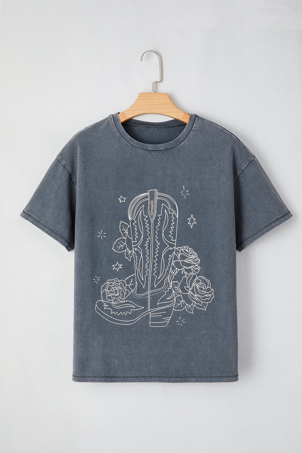 Western Cowboy Boots Graphic Tee for Women - Love Salve 