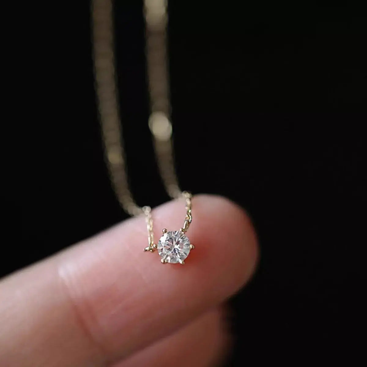 925 Sterling Silver Zircon Necklace Simply Love