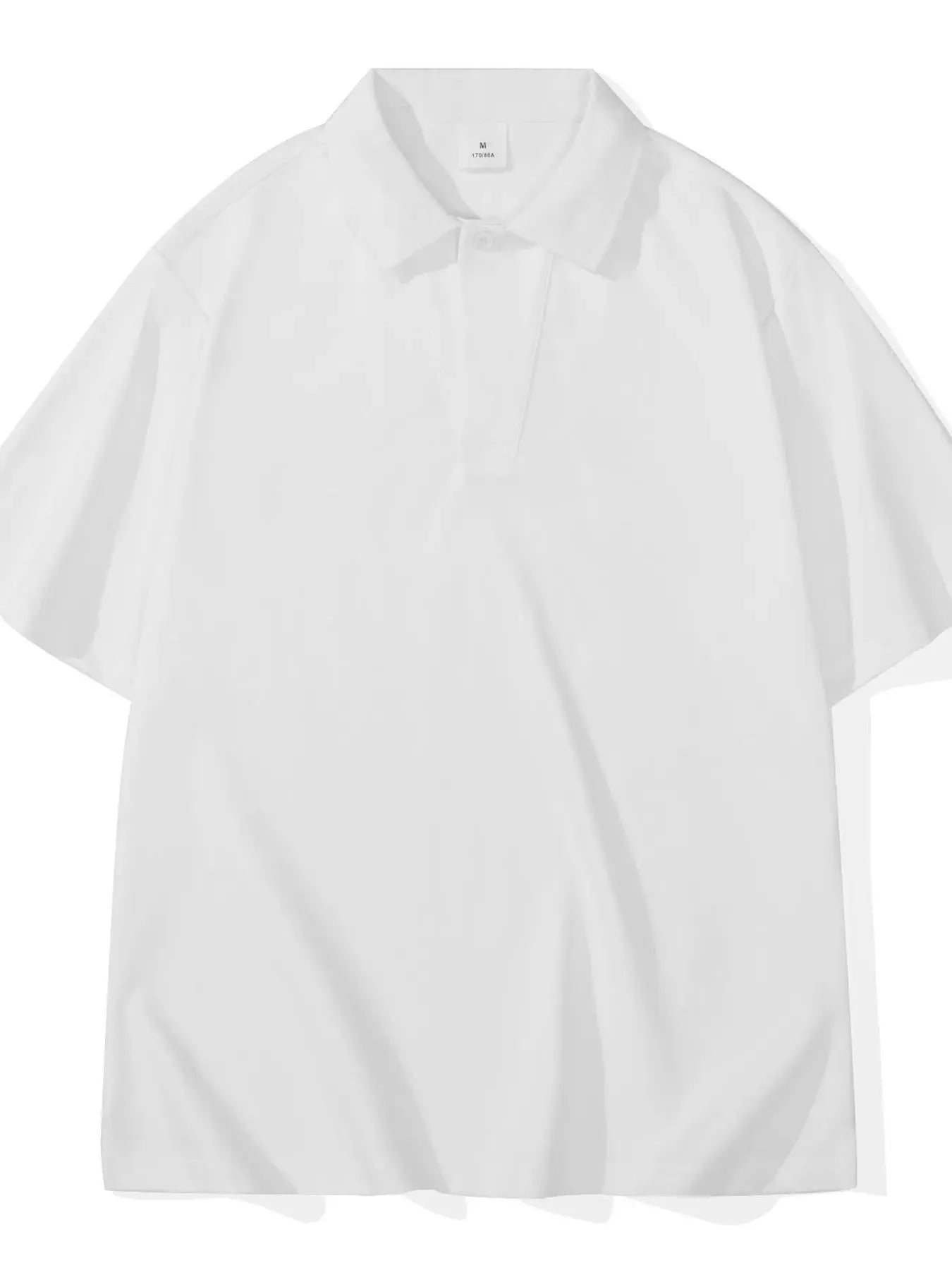 Men's Full Size Solid Color Casual Polo Shirt Plus Size Simply Love