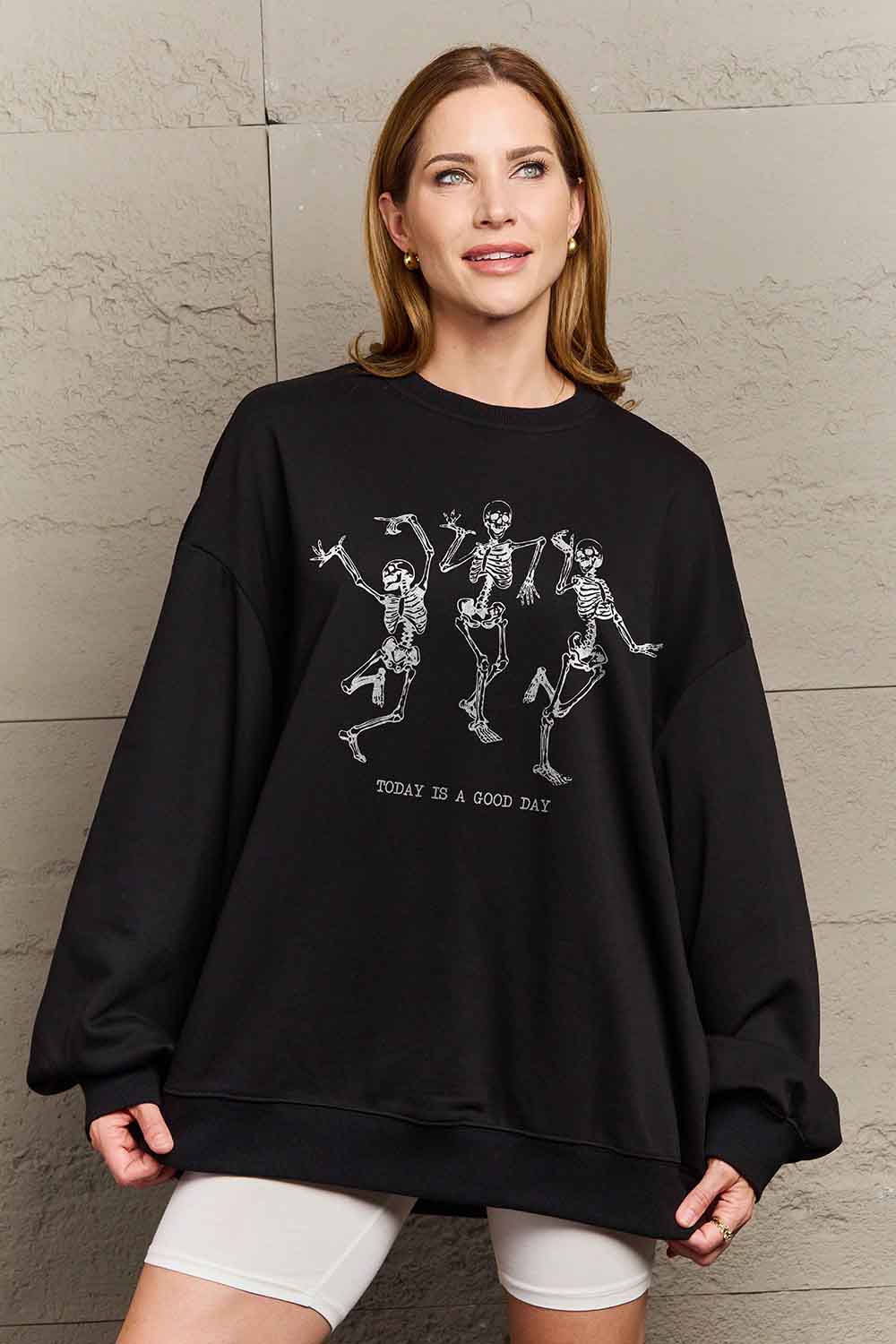 Simply Love "Today is a Good Day" Graphic Sweatshirt in Full Size