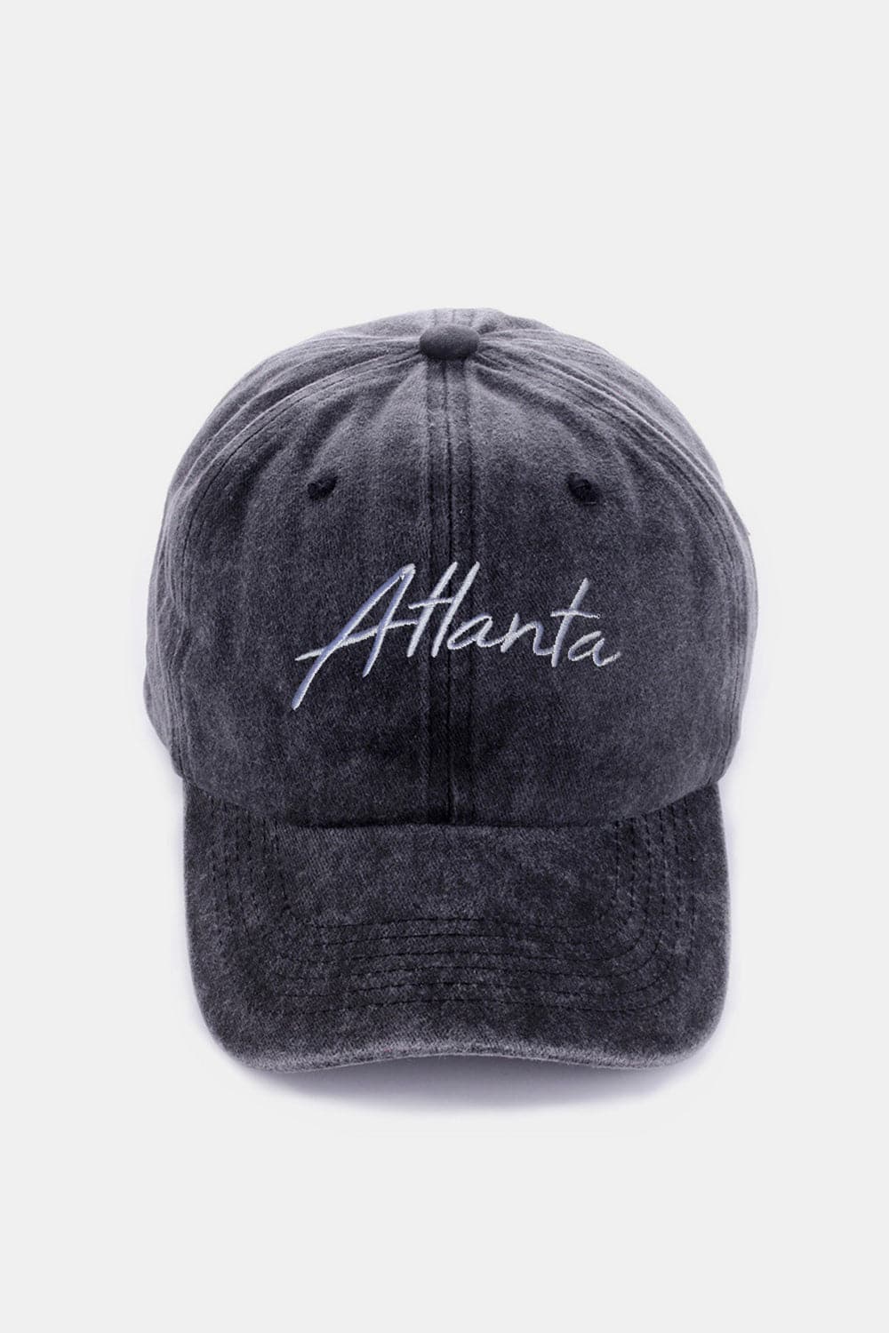 Zenana Washed ATLANTA Embroidered Baseball Cap.