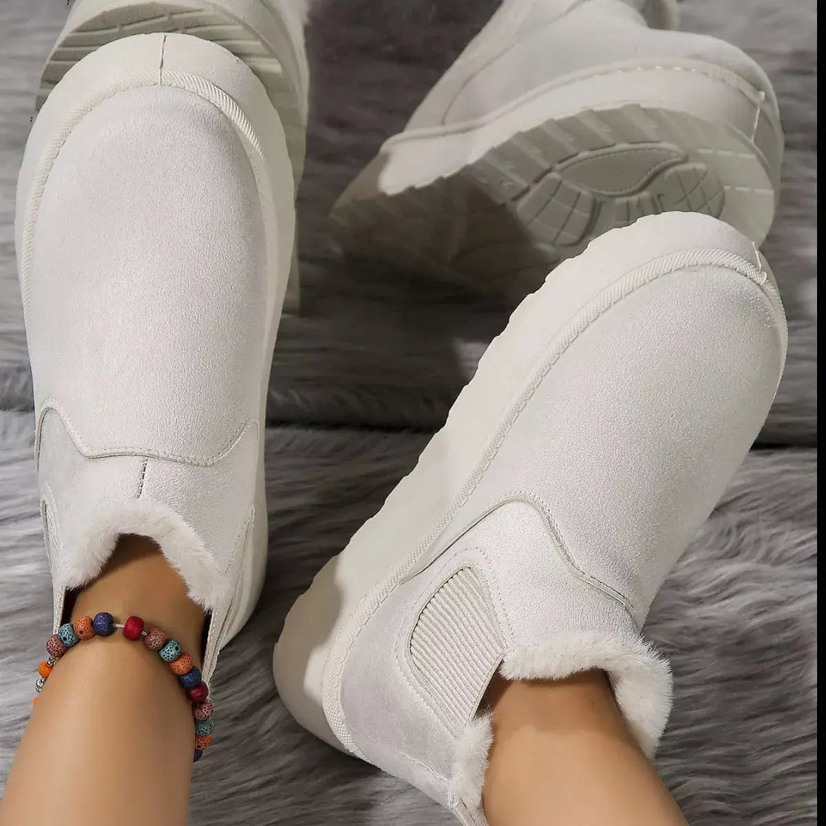 Round Toe Platform Ankle Boots Simply Love