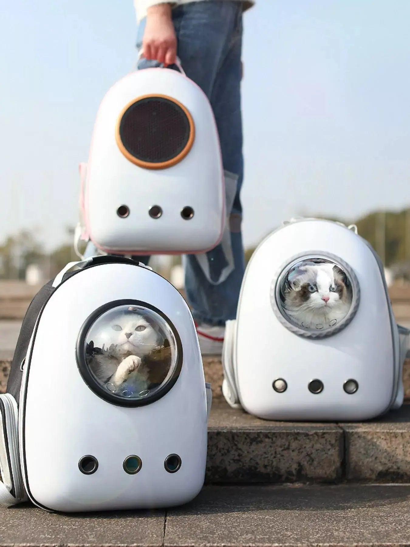 Space Capsule Transparent Pet Carrier Backpack Simply Love