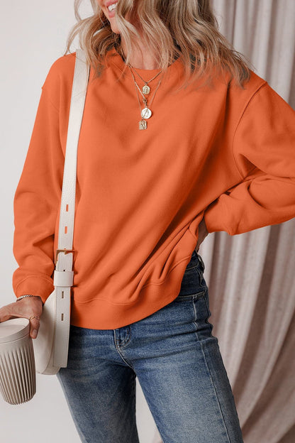 Round Neck Long Sleeve SweatshirtFeatures: Basic style
Sheer: Opaque
Stretch: Slightly stretchy
Material composition: 50% polyester, 50% cotton
Care instructions: Machine wash cold. Tumble dry low.
Love Salve Round Neck Long Sleeve SweatshirtSweatshirts & Hoodies