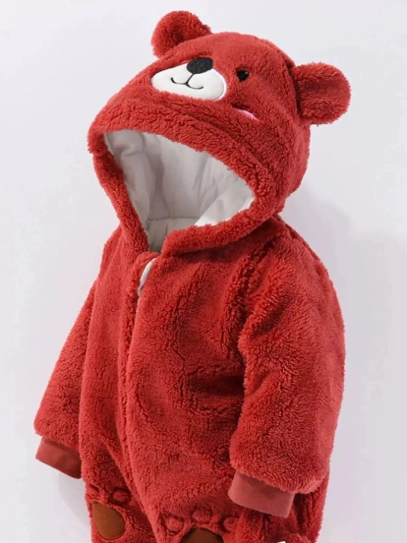 Children's Cozy Bear Hooded Fleece One-Piece Simply Love