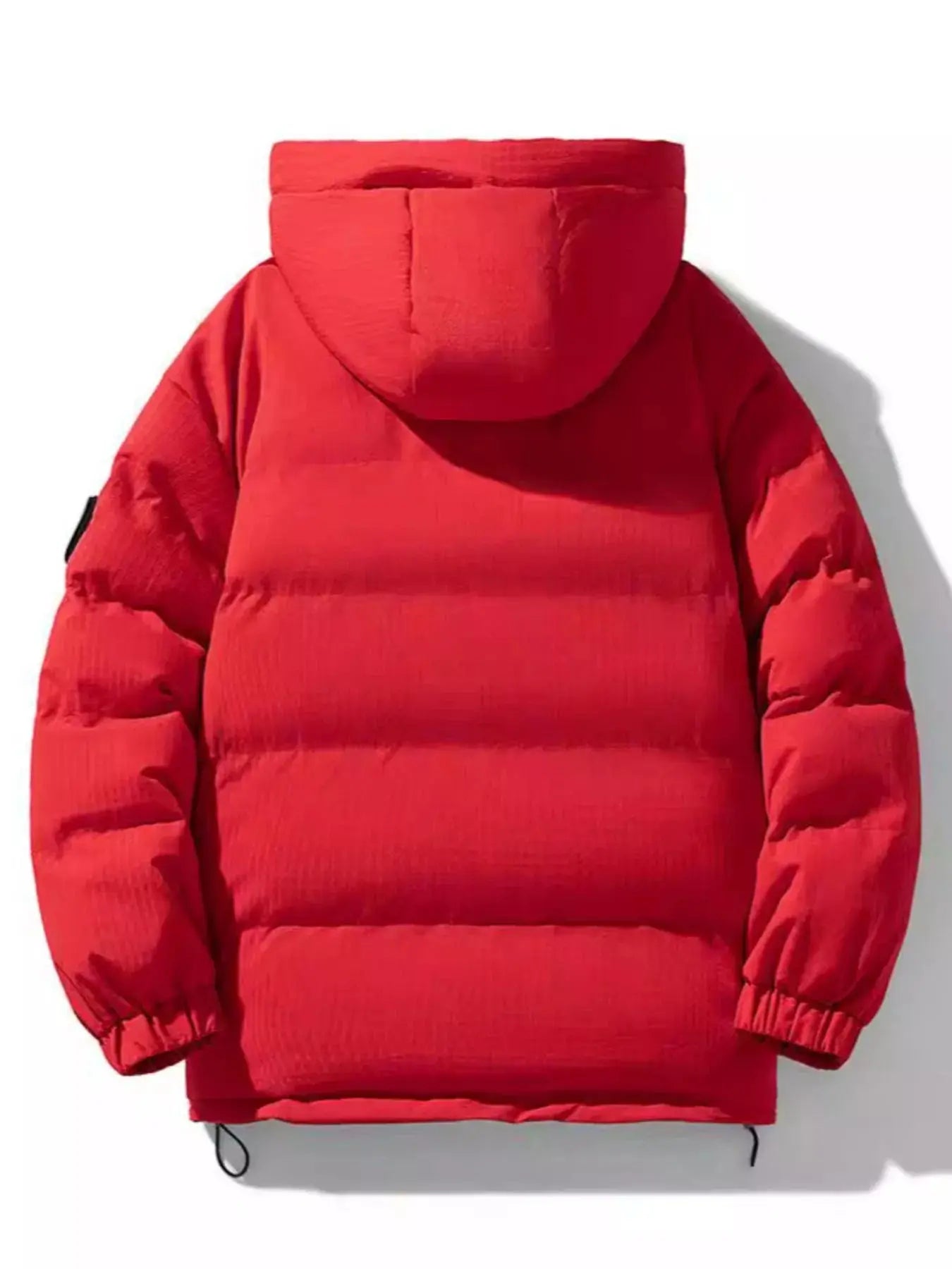 Men's Plus Size Contrast Hooded Puffer Jacket Simply Love