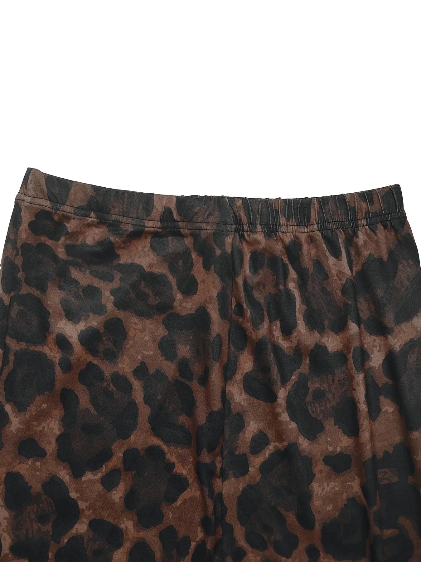 Leopard Round Neck Top and Skirt Set Coco’s Tee Boutique