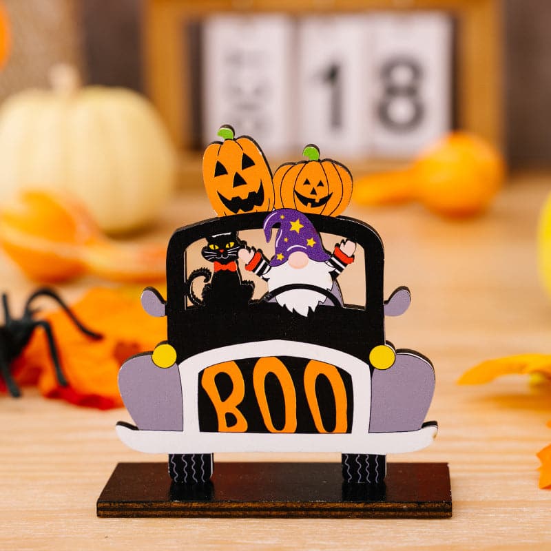 Halloween car-shaped ornaments set