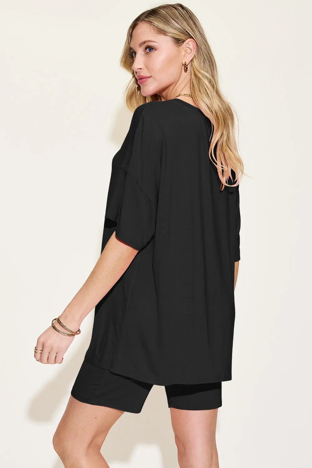 ShopBasicbae: Bamboo V-Neck Set - Love Salve